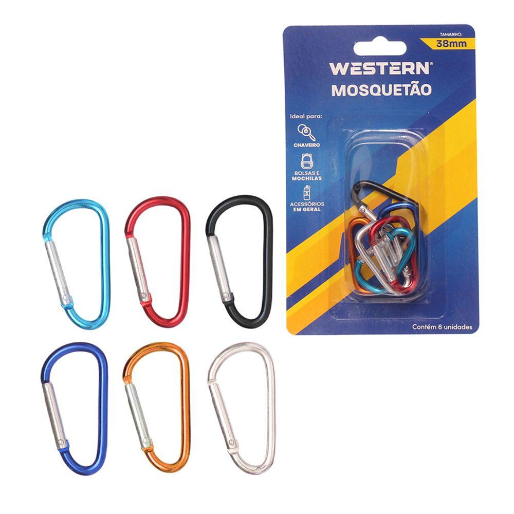 Mosquetao 38Mm Jogo 6 Peças Western - 1