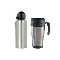 Conjunto De Squeeze E Caneca Em Aço Inox  600/410 Ml- 2 Pçs Welf - 2