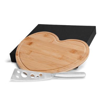 Conjunto Para Queijo Em Bambu/Inox - 2 Pçs Welf