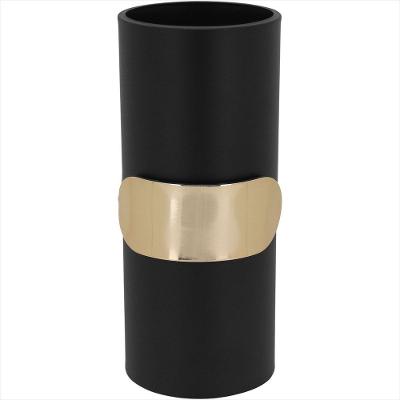 Vaso de Metal 24x10x10cm Preto