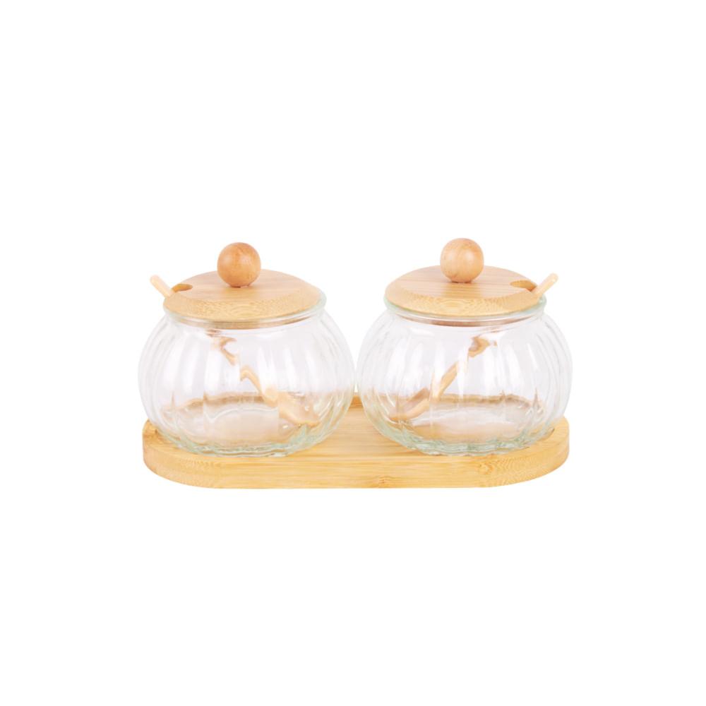 Saleiro de Vidro Transparente Doraine 230ml - Hauskraft - 1