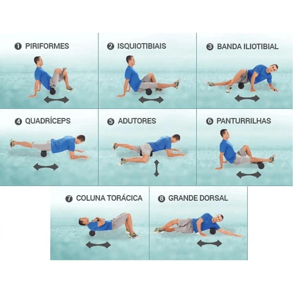 Rolo De Liberação Miofascial Rm10 Preto Oex Move/Home - 3