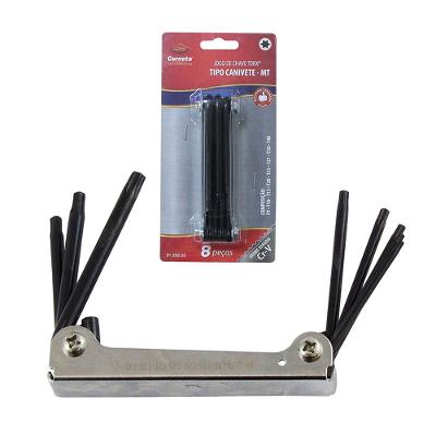 Torx Canivete Mt T9-T40 Jogo 8 Peças Corneta
