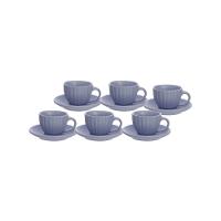 Xícara de Café Bella Azul 90ml com 6 Peças - Hauskraft - 1