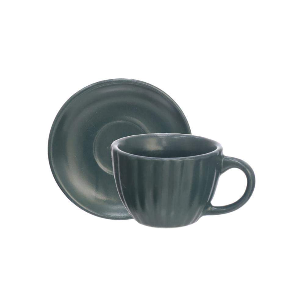 Xícara de Café Bella Verde 90ml com 6 Peças - Hauskraft - 3