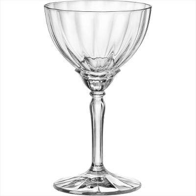 Jogo 6 Peças Taças Coquetel Coupe Bormioli Rocco Florian Vidro 240 mililitros 16x9x9 cm