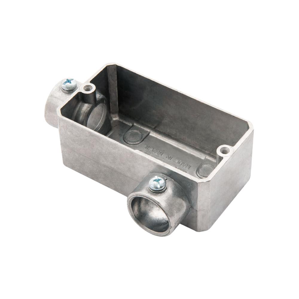 Condulete Fixo 3/4 Tipo LL Tramontina sem Tampa e sem Rosca - 1