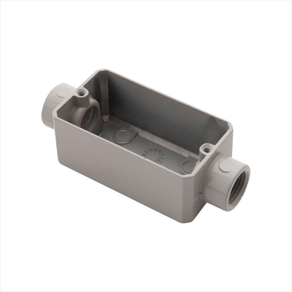 Condulete Tipo C 3/4 Fixo Tramontina sem Tampa com Rosca BSP e com Pintura Eletrostática a Pó - 1