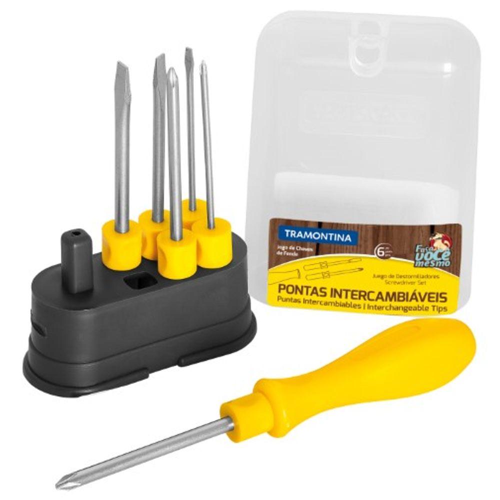 Jogo chaves de fenda 6 peças Tramontina - 1