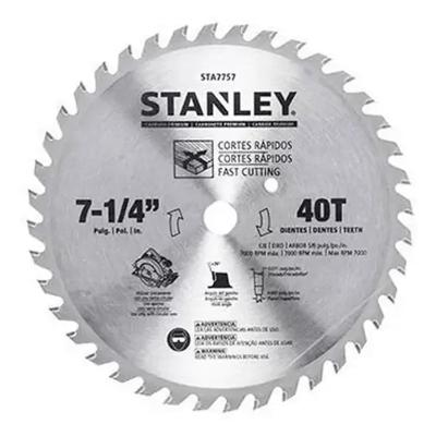 Lâmina De Serra Circular 7-1/4 40 Dentes - (16Mm) - Corte Madeira Stanley
