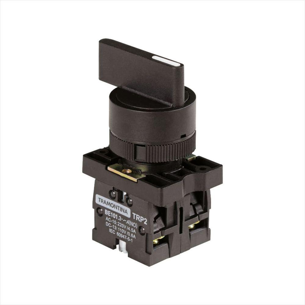Botão Seletor Tramontina Trp2-Ej33 2NA 3 Posições com Base de Plástico - 1