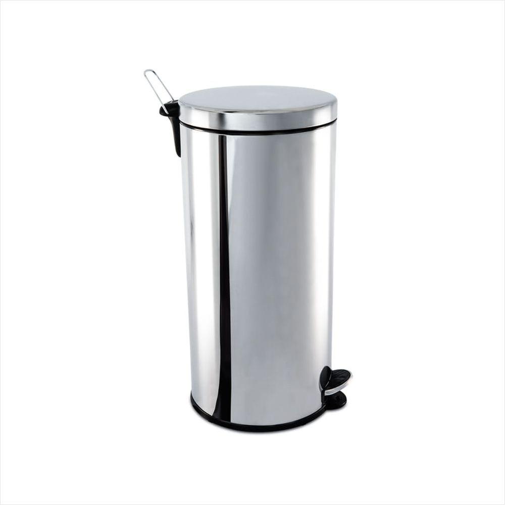 Lixeira Inox com Pedal e Balde 30 Litros - 1