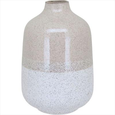 Vaso Cerâmica 24x16x16cm Marfim