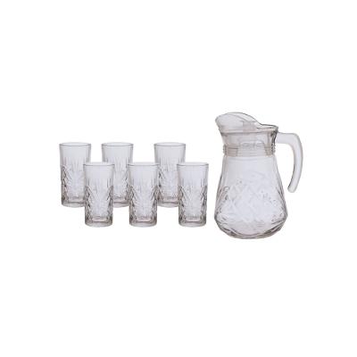 Jarra com 6 Copos de Vidro Rozana - Hauskraft