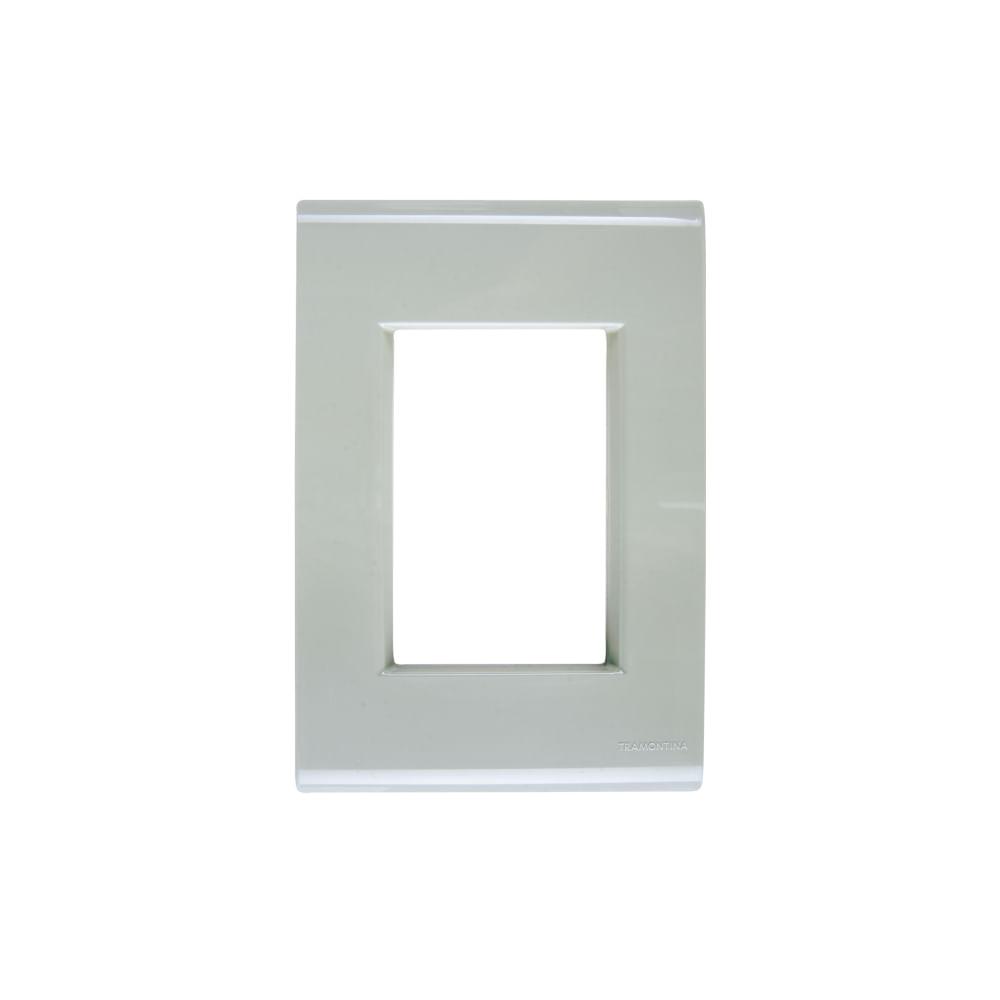 Placa 3 Postos 4x2 Tramontina Liz Verde Ardósia - 1