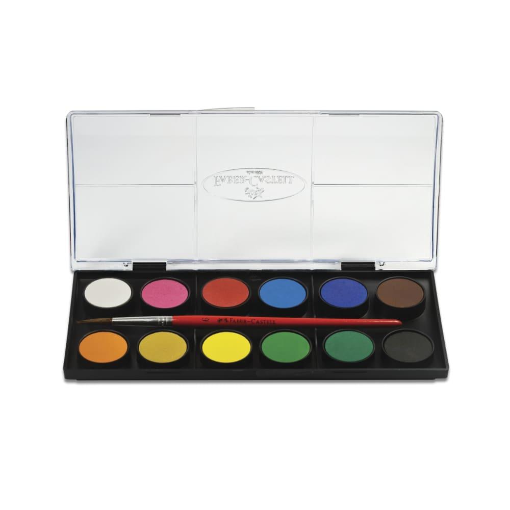 Aquarela em Pastilha com Pincel Faber-Castell 12 Cores - 2