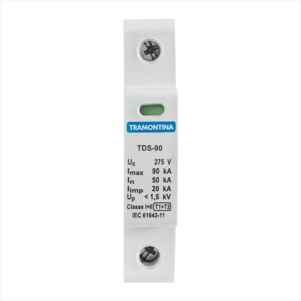 Dispositivo de Proteção Contra Surtos Tramontina TDS 1 P 90 kA 275 V Classe I e II - 2
