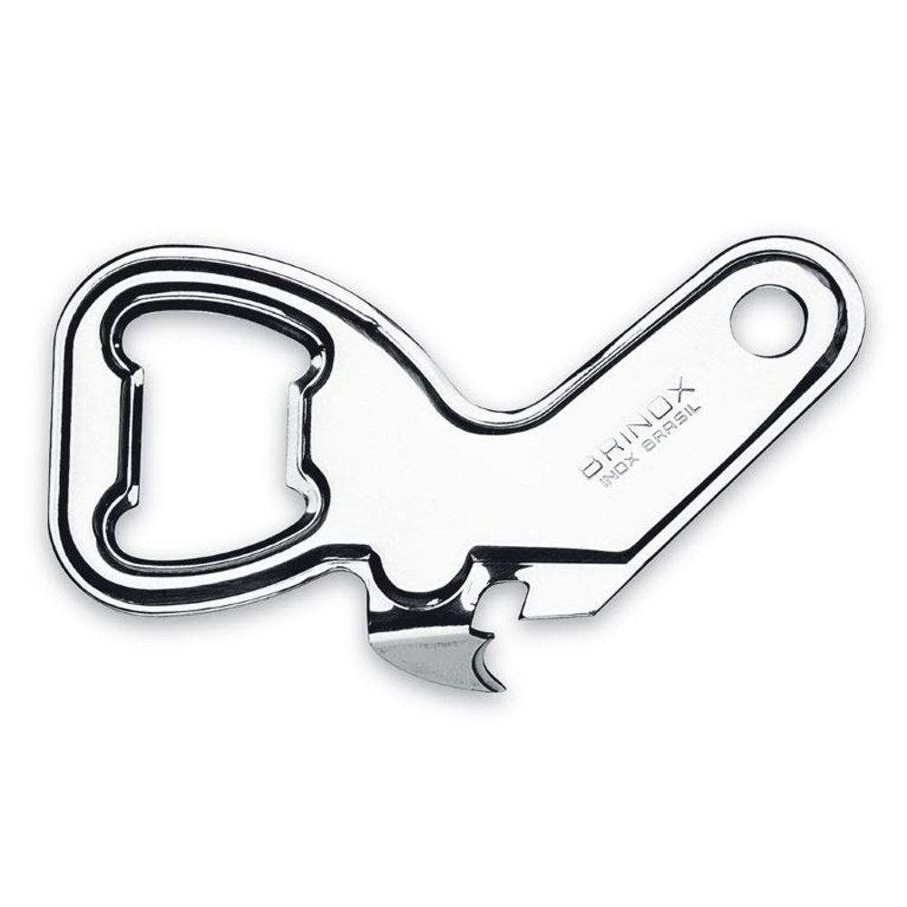 Abridor Lata/Garrafa Aço Inox Verona Brinox - 1