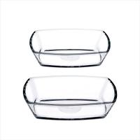 Jogo 2 Saladeiras Tokio 8,6X12Xh3,1cm/ 10X14Xh3,6cm Pasabahçe - 1