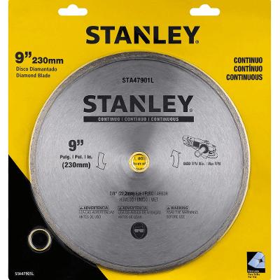 Disco Diamantado 9 230Mm - Furo 222Mm Com Redutor Para 20Mm - Contínuo Stanley
