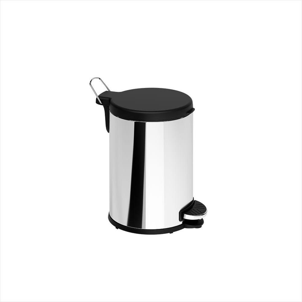 Lixeira Inox com Pedal 6 Litros - Brinox - 1