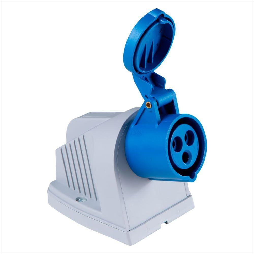 Tomada de Sobrepor Industrial 2P+T 32 A 220-250 Vca 6 H Tramontina - 1