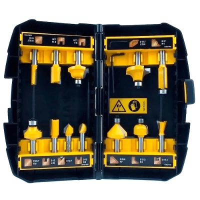 Kit Fres Para Tupia - 12 Peças - Hte De 8Mm Dewalt