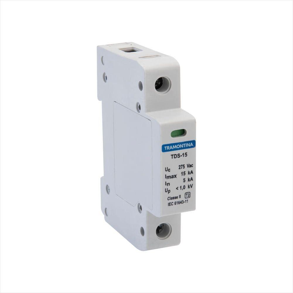 Dispositivo de Proteção Contra Surtos Tramontina TDS 1 P 15 kA 275 V Classe II - 1