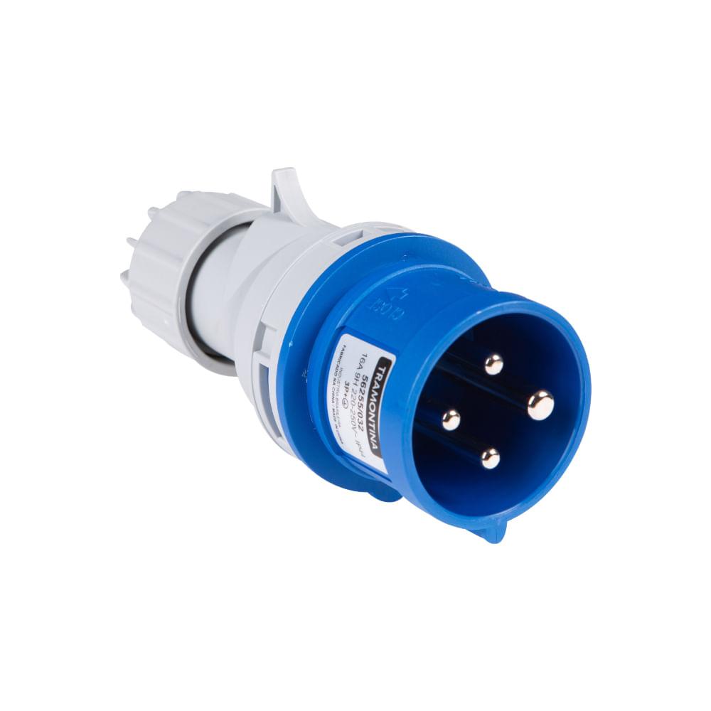 Plugue Móvel Industrial 3P+T 16 A 220-250 Vca 9 H Tramontina - 1