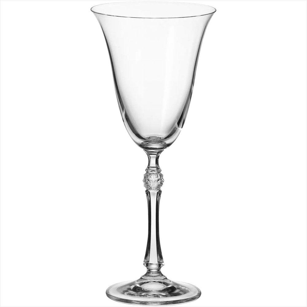 Jogo 6 peças Taças Vinho Bohemia Parus Cristal 250ml 22x9x9cm - 1