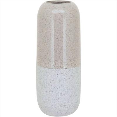 Vaso Cerâmica 32x13x13cm Marfim