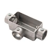 Condulete Tipo T 3/4 Fixo Tramontina sem Tampa sem Rosca e sem Pintura - 1