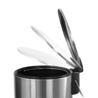 Lixeira com Pedal e Balde Spin 5 Litros Inox - Brinox - Praticidade e Estilo - 3