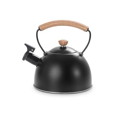 Chaleira Roma Vintage Com Apito 1,5 Litros Preta - Brinox - Design Clássico - Ideal Para Bebidas Quentes