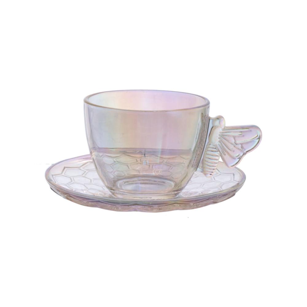 Jogo de Xícaras de Chá Vidro Bee - 200ml - 4 Peças - Hauskraft - 2