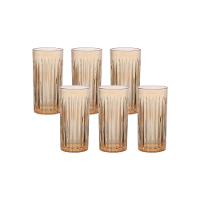 Copo de Vidro Egeo Abstrato 370ml - Conjunto com 6 Unidades - 1