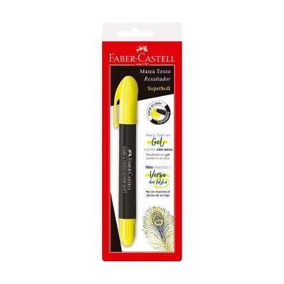 Marca Texto Gel Amarelo Coral Faber-Castell