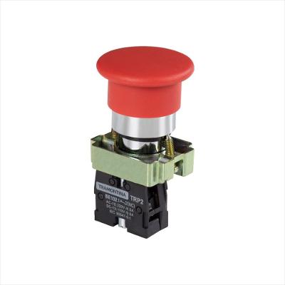 Botão Cogumelo Tramontina Trp2-BC42 1NF Vermelho com Base de Metal