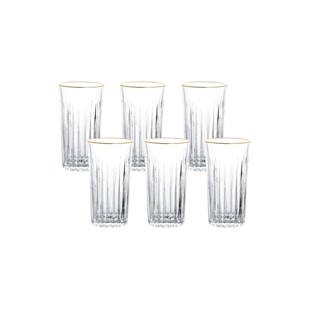 Copo de Vidro Egeo Transparente 370ml - Conjunto com 6 Unidades - 1