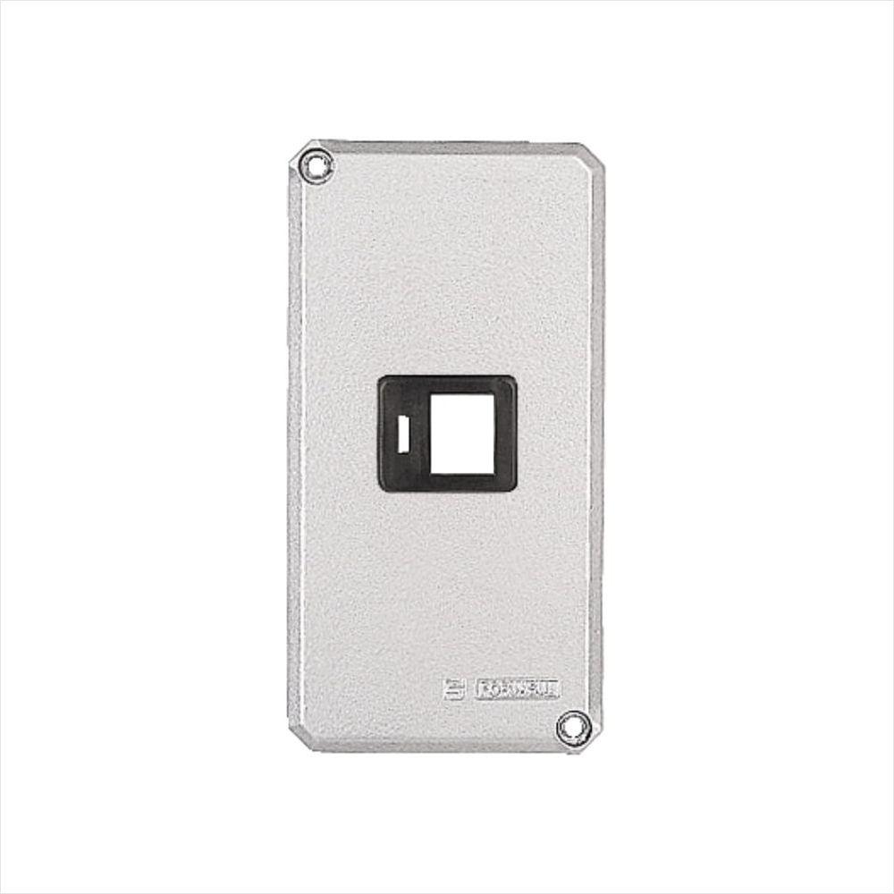 Tampa para Condulete 1 Tramontina com 1 Posto com Suporte para RJ e com Pintura Eletrostática a Pó - 1