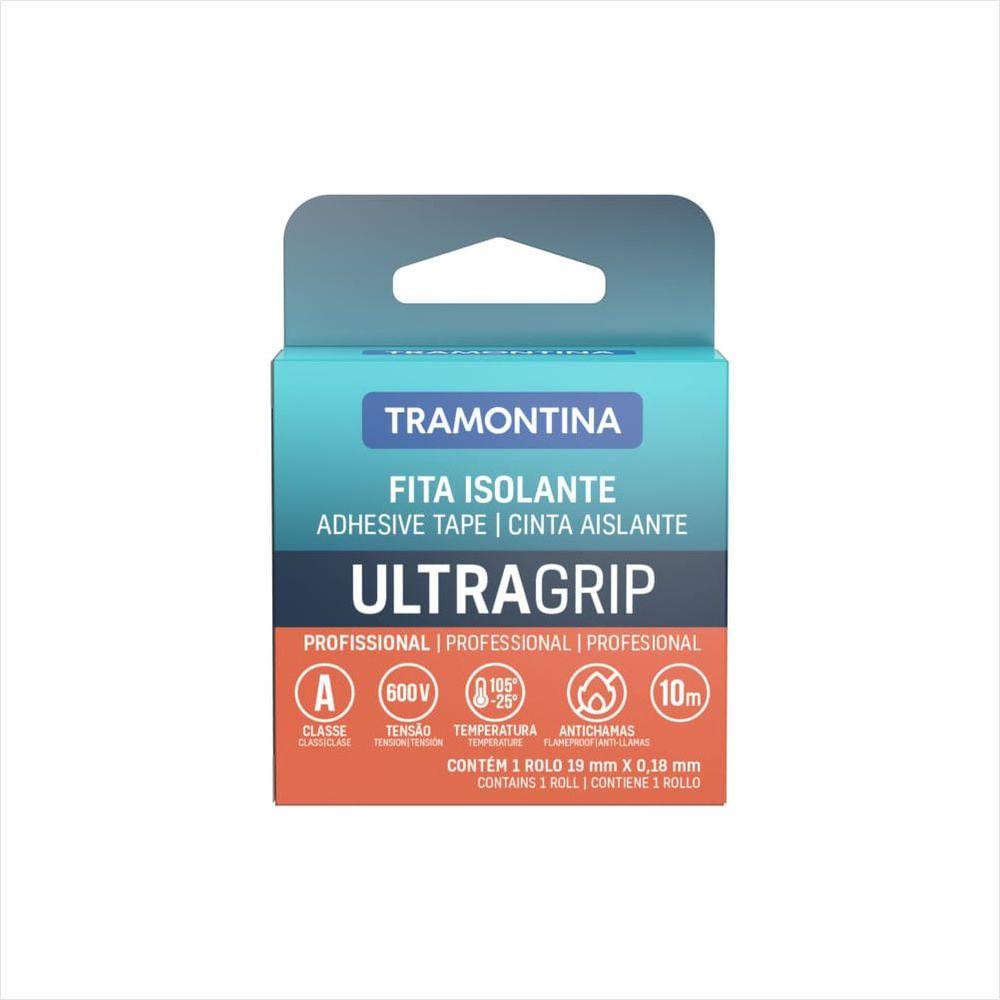 Fita Isolante Classe A 0,18x19 mm Tramontina Preta 10 m - 1