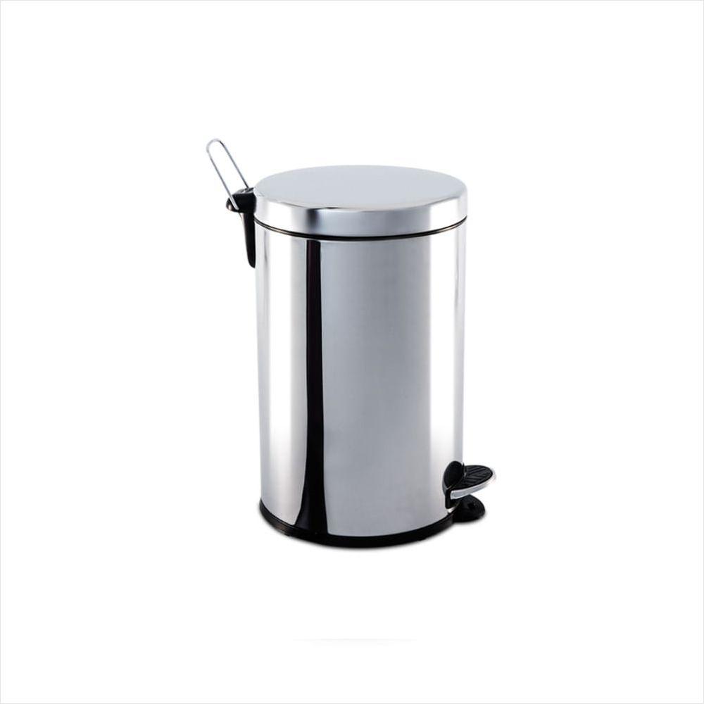 Lixeira Inox com Pedal e Balde 5 Litros - 1