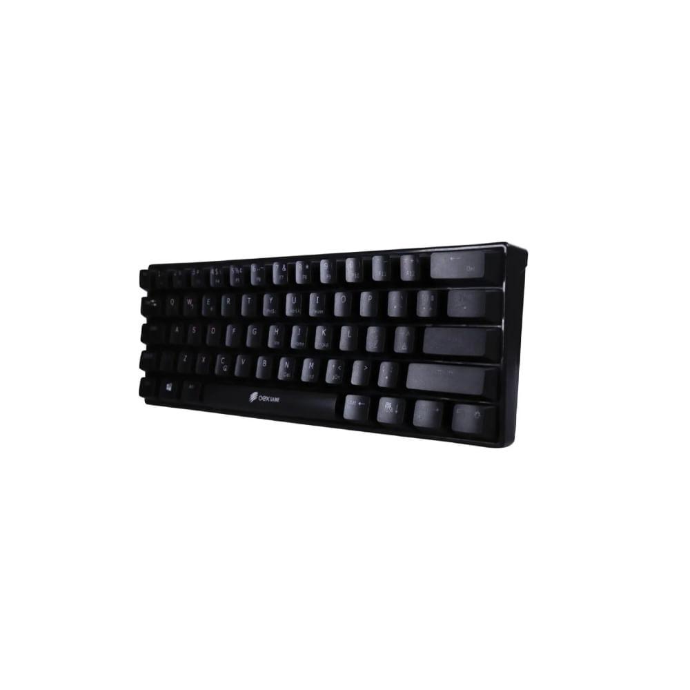 Mini Teclado Mecânico Gamer Ziggy Tc607 - Led Rainbow - Switch Outemu Red - Abnt Preto - 2