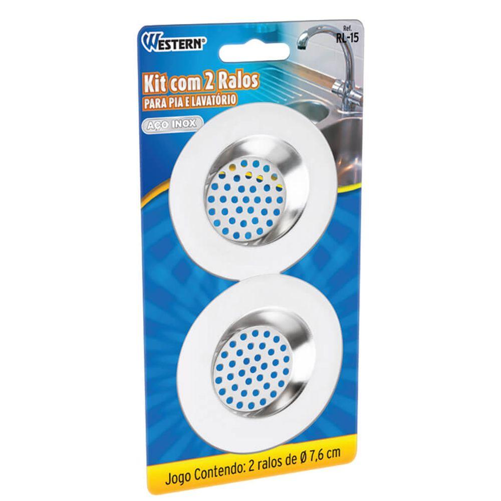 Ralos P Pia Aco Inox Jogo 2 Peças Western Home - 1