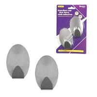Gancho Inox Oval Grande Jogo 2 Peças Western Home - 1
