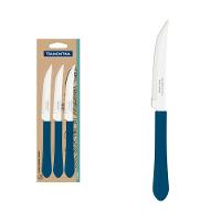 Conjunto Facas Churrasco Inox 3 Peças Leme Azul Tramontina - 1