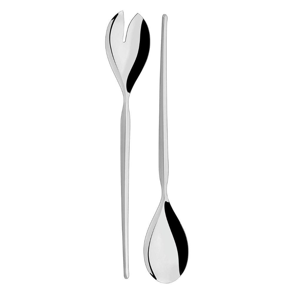 Jogo Talheres Salada Tramontina Cosmos Inox Alto Brilho 2 Peças - 4