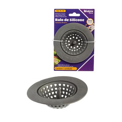 Ralo Silicone 4Cm Cinza Western Home