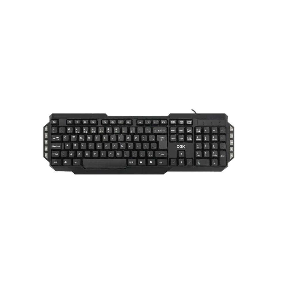 Teclado Com Fio Oex Multiwork Tc103 Preto - 1