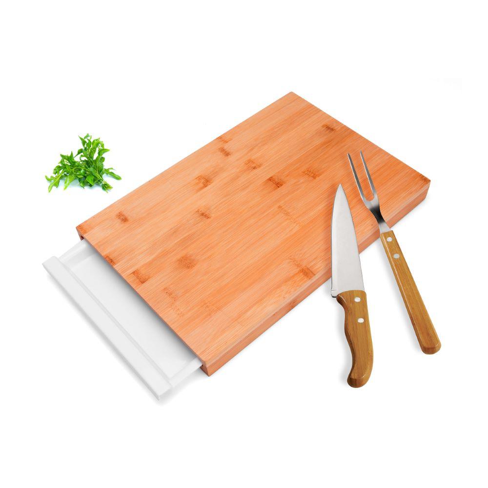 Conjunto P / Cozinha Em Bambu/Inox /Polipropileno - 4 Pçs Welf - 1